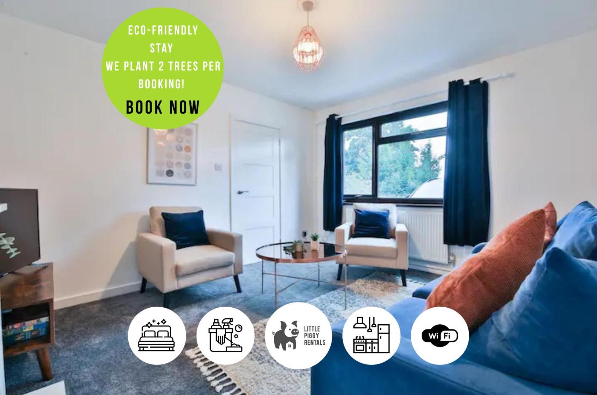 3 Bedroom By Littlepiggyrentals Short Lets & Serviced With Wifi & Free Parking Holiday home